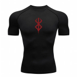 Anime Meeste kompressioons&auml;rk Fitness Sport Jooksmine Tight J&otilde;usaali Ts&auml;rgid Sportlik Treening Kiirelt kuivavad topid Tee Suvi XL
