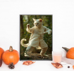 DIY Teemantmaali V&otilde;itlevad Kassid Ristpistes Kit Mosaiik Kunst Teemantmaal T&auml;isringi/ruudukujuline teemant Kodukaunistus Round 20x30cm