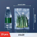 Toidu vaakumkotid 25 tk/partii vaakumpakendite kotid vaakumpakendite jaoks. Toidu vaakumpakendatud pitseerimiskotid 15x20cm 25pcs