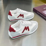 Hingavad v&auml;ikesed valged kingad Naiste kingad Paksu tallaga vabaajajalatsid Naiste tossud 35 punane