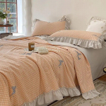 Sweet Girl Lace Kliimaseade Suvine &otilde;huke tekk voodilinad ja padjap&uuml;&uuml;rid voodipesukomplektid lastele t&auml;iskasvanute tekk voodikate 150x200cm-4pcs