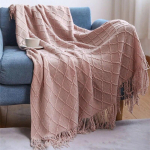 Pehme kootud tekk voodi Diivani kate Voodikate Kodusisustus Drop Shipping Throw tekid voodite jaoks koos tutipleediga tekiga 130x170cm