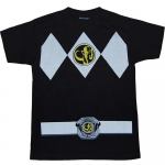 Mighty Morphin Power Rangersi must Rangeri kost&uuml;&uuml;m Unisex T-s&auml;rk S