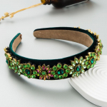 Naiste juuksepael Loomingulised lillelised aksessuaarid Rhinestone'i peapaela laia servaga peakatted OneSize punane