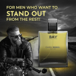 BAYY Dark Rebel Parf&uuml;&uuml;m meestele, Eau De Parfum ambra, vanilli, sandlipuu nootidega, kauap&uuml;siv parf&uuml;&uuml;m, 100ML 100 ml