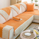 Paksendatud diivanipadi Four Seasons universaalne padi kaasaegne minimalistlikus stiilis libisemiskindel diivani kate 70*70cm oranž