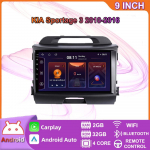 9-tolline Android-autoraadio Carplay jaoks KIA Sportage 3 2010-2016 Multimeedia videopleier GPS-navigatsioon WIFI 4+64GB 2+32GB