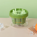 1 tk Rohelisest/oranžist plastist j&auml;&auml;tisevorm DIY magustoit paprikavormid kandik j&auml;&auml;kuubikuvalmistaja omatehtud t&ouml;&ouml;riistad suvetarbed oranž