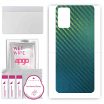 apgo Protective Skin Sticker for the back compatible with Infinix Note 10 Pro, Wrap Film, Foil, Vinyl - Pattern Carbon Chameleon CAKA1