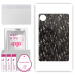 apgo Protective Skin Sticker for the back compatible with Huawei MatePad Pro 11-Inch , Wrap Film, Foil, Vinyl - Pattern Carbon Black Pixel