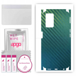 apgo Protective Skin Sticker for the back+sides compatible with Oppo A76, Full Wrap Film, Foil, Vinyl - Pattern Carbon Chameleon CAKA1