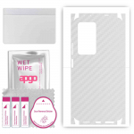 apgo Protective Skin Sticker for the back+sides compatible with Xiaomi Redmi K50 Pro, Full Wrap Film, Foil, Vinyl - Pattern Transparent Carbon