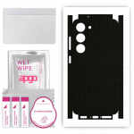 apgo Protective Skin Sticker for the back+sides compatible with Samsung Galaxy S23+ Plus, Full Wrap Film, Foil, Vinyl - Pattern Matrix