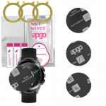 3x apgo MATTE Hybrid protective glass compatible with Watchmark Fashion WLT10, flexible nano glass, great replacement for tempered glass, scratch-resi