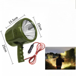209D v&auml;line 12 V halogeenlamp v&auml;listingimustes, tugeva valgustusega taskulamp 65 W kollane halogeen k&auml;eshoitav prožektor 55W