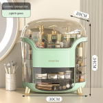 Suure mahutavusega kosmeetikatoodete hoiukarp tolmukindel lauaarvuti l&auml;bipaistev kosmeetikavahend plastkarp koos kaanesahtliga meigiga suur