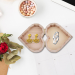 Storage Box, Heart Shaped Container, Gift Box Sturdy Easy to Use Lightweight Wooden for Display
