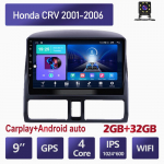 Juhtmeta autoraadio Carplay jaoks Honda CRV 2001-2006 Android Car Multimeedia Videopleier GPS Navigatsioon WIFI 4+64GB 2+32GB