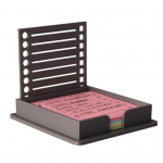 Kleepm&auml;rkmepaberihoidja &scaron;ablooniga Post-it m&auml;rkmete dosaator Veekindel Kaasaskantav Akr&uuml;&uuml;l Isekleepuva m&auml;rkmepaberi hoiukorraldaja must