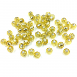 Kodus peotarbed kaelakee k&auml;ev&otilde;ru lahtised helmed 3 mm auguga ehete valmistamine hulgim&uuml;&uuml;gi ripats 50 tk DIY l&auml;bipaistva v&otilde;ileiva jaoks kollane