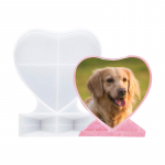 S&uuml;damekujuline silikoonvorm isetegemise teel kristall-epoksiidist armastuse pildiraam peegliraam kodukaunistamisvormid small