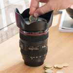 Piggy bank kaamera objektiiv