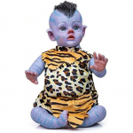 12-tolline elutruu k&auml;sitsi valmistatud Reborn Fairy Avatari nukud Pehme puutega v&auml;ike nukk Armas mugav nukk n&auml;eb ehtne v&auml;lja 30cm sinine/kollane