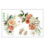 WC-kleebis Isekleepuv veekindel, kauakestev pilkup&uuml;&uuml;dev lilleline kleebis kodu vannitoa kaunistamiseks Flower