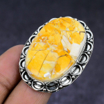 Brecciated Mookaite Gemstone 925 Sterling Silver gift Jewelry Ring Size 7.5 L6K38