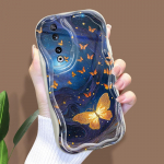 Armas koomiksimustriga kreemjas tekstuuriga korpus Lainelise servaga pehme silikoonkaanega telefoni&uuml;mbris Huawei Honor Infinix Tecno iPhone'i jaoks Tecno Camon 30 5G valge