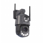 50x optiline suum 8MP WiFi IP-kaamera v&auml;listingimustes kahe objektiiviga kahesuunaline helijuhtmed CCTV turvavalvekaamera v&auml;rviline &ouml;&ouml;n&auml;gemine EU Plug