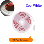 COB LED-ribavalgusti IP68 veekindel CRI90 painduv LED-lint DC24V 320LEDs/m silikoontoru suure tihedusega liner LED-ribalamp (DC Connector) L=16M lahe valge v&auml;rv