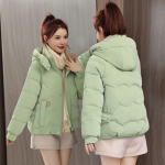 Moodne paks talvejope naistele, kellel on avar ja soojad riided XXL roheline