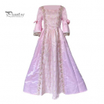 Naiste esinemiskleit lavaesitlus Retro kuninglikus stiilis pitsist vibu kaunistus, kelluke varrukas, lapiline A-line Halloweeni peo karnevali &otilde;htukleit S hall