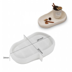 1 tk DIY Ebakorrap&auml;rane Ovaalne Alus Taldrik Silikoonvorm Ehtehoidik Puuviljavaagen Vaikvorm Kodu Dekoratsioon Lillepoti Alus