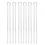 6 tk / komplekt BBQ Kabob varras U-kujuline korduvkasutatav toidukvaliteediga roostevabast terasest praad tibu tiivaliha k&ouml;&ouml;giviljade grillimine grillvarras 1 Set