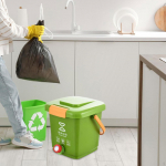 Kompostikast k&ouml;&ouml;gij&auml;&auml;tmete jaoks, kompostimine, taaskasutus&auml;mber, multifunktsionaalne kaasaegne pr&uuml;gikast, S