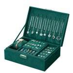 2 kihiline ehtekarp Viimistletud Hoiu Sahtel Kapis Kaelakee Korraldaja Hoiu roheline