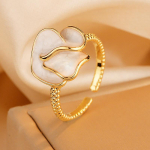 Prantsuse ni&scaron;&scaron;, ainulaadne k&otilde;rgekvaliteediline kerge ja luksuslik kameelia avatud s&otilde;rmus v&auml;ike aroomiga k&otilde;rgekvaliteediline mitmek&uuml;lgne temperamendiga s&otilde;rmes&otilde;rmus Opening adjustable kuld