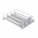 1/2/3/4 tk k&uuml;lmkapi jookide organiseerija koos automaatse Pusher Glide k&uuml;lmikuga soodapurgi dosaatoriga raske laius 3pcs valge