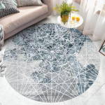 Vaibad elutuppa P&otilde;hjamaade magamistoa sisustus Pl&uuml;&uuml;svaip Suur ala &Uuml;mmargune Abstraktne P&otilde;randamatt Paksendatud Salongi vaip 100CM diameter