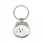 Bichon Bolognese, Bolo, Botoli, Bottolo - keychain with a dog, keychain with a print, personalized pendant from the Art-Dog brand
