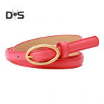 Naiste v&ouml;&ouml; metallist ovaalne pandlaga dekoor Mitme auguga disain reguleeritava pikkusega v&ouml;&ouml; imitatsioon nahast v&ouml;&ouml;rihmaga s&auml;rk kampsuni tarvik sinine