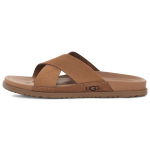 UGG Wainscott Kahekihilised Nahast Ristriba Mugavad Sussid Meeste sussid Kastanipruun 1124902-CHE 43