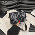 Disainer Mood Naiste &otilde;lakott Naistele PU-nahast k&auml;epidemega k&auml;ekotid Ketirihm Ristkehaga kotid naistele 22x6x14cm must