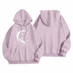 Naiste mood Naiste kerge pikkade varrukatega taskutega pullover Preppy graafiline kapuuts XL