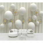 Tapeet 3D Seinamaal Tausta Seinamaali Pall V&otilde;ilill Seinapaberid Kodukaunistuse 3D Tapeet 200 cm(W) x 140 cm(H)