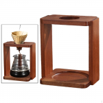 Coffee Cup Holder Filter Stand Wooden Classic Compact Easy to Clean Unique Pour over Style A