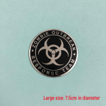 Captain America Biohazard metallist m&auml;rgis mootorratta ja auto k&uuml;tusepaagi korgile, kere kriimustus alumiiniumist silt