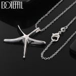 925 Sterling Silver Silver Starfish Ripats Kaelakee Moodsad pulmaehted O-40CM